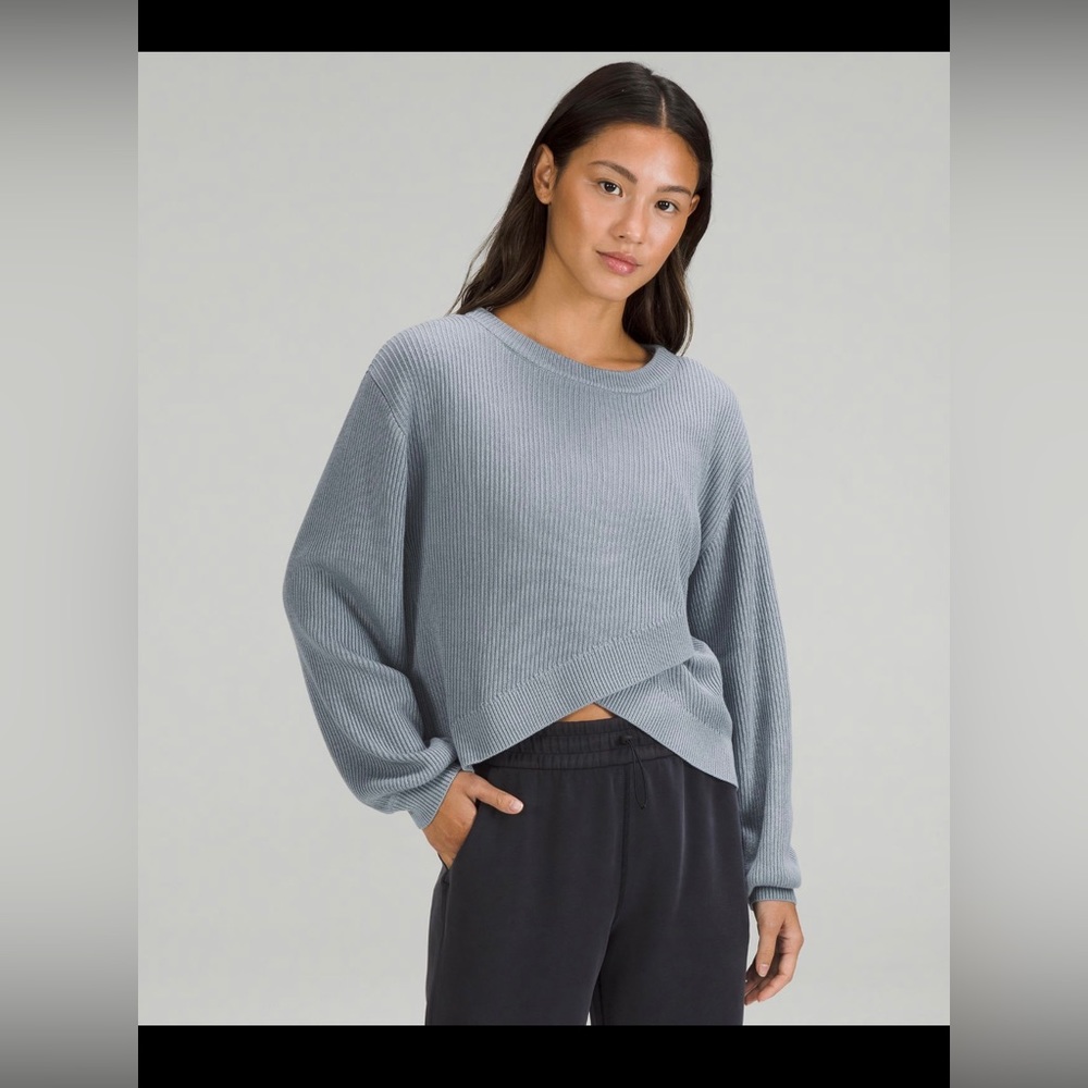 Lululemon Reversible Crossover Sweater size 8